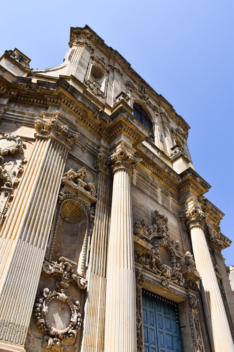 Dettaglio dell’architettura barocca di Lecce
