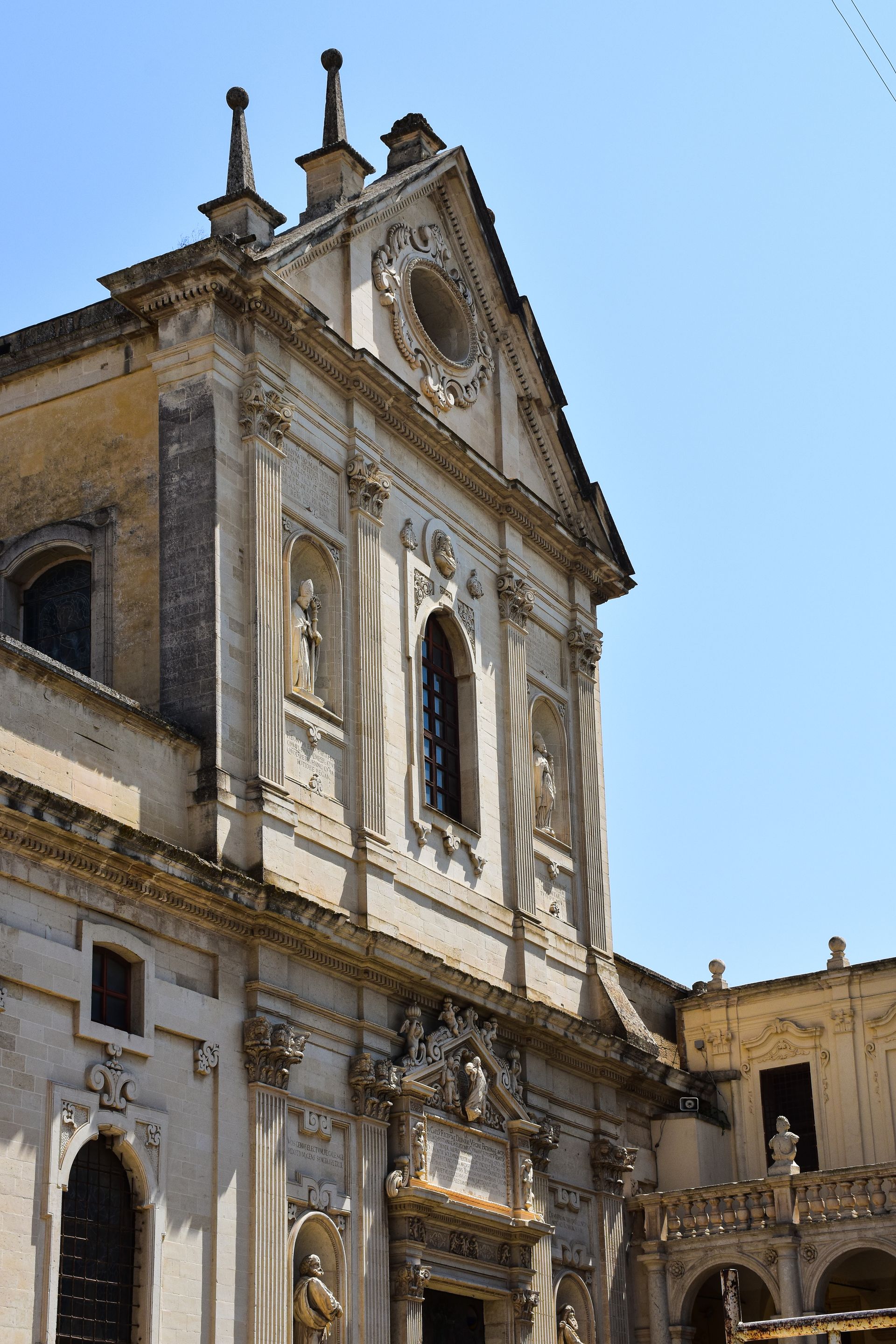 Facciata storica nel centro di Lecce